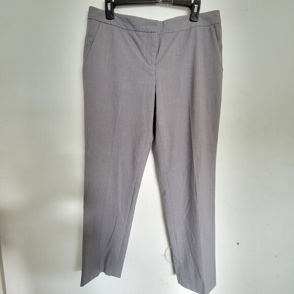 Vince Camuto Gray Straight Leg Long Trouser Career Pants Slacks Size 12 Petite - Picture 11 of 11